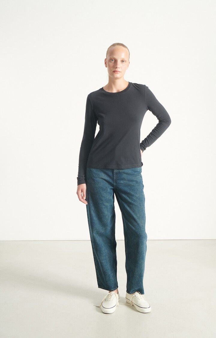 T-shirt Gamipy lange mouw | Zwart