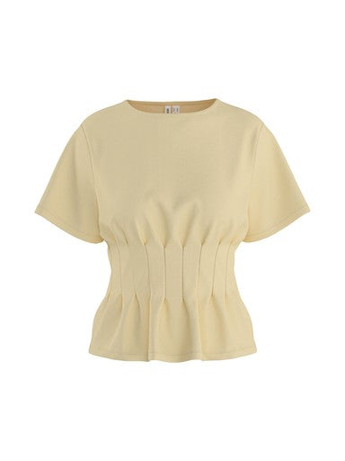 T-shirt Sana | Lichtgeel