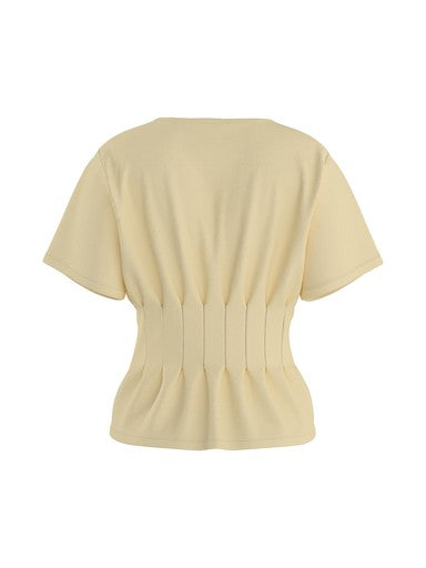 T-shirt Sana | Lichtgeel