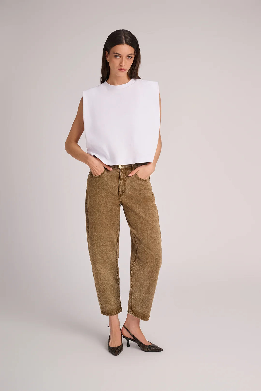 Jeans Lima | Olijf