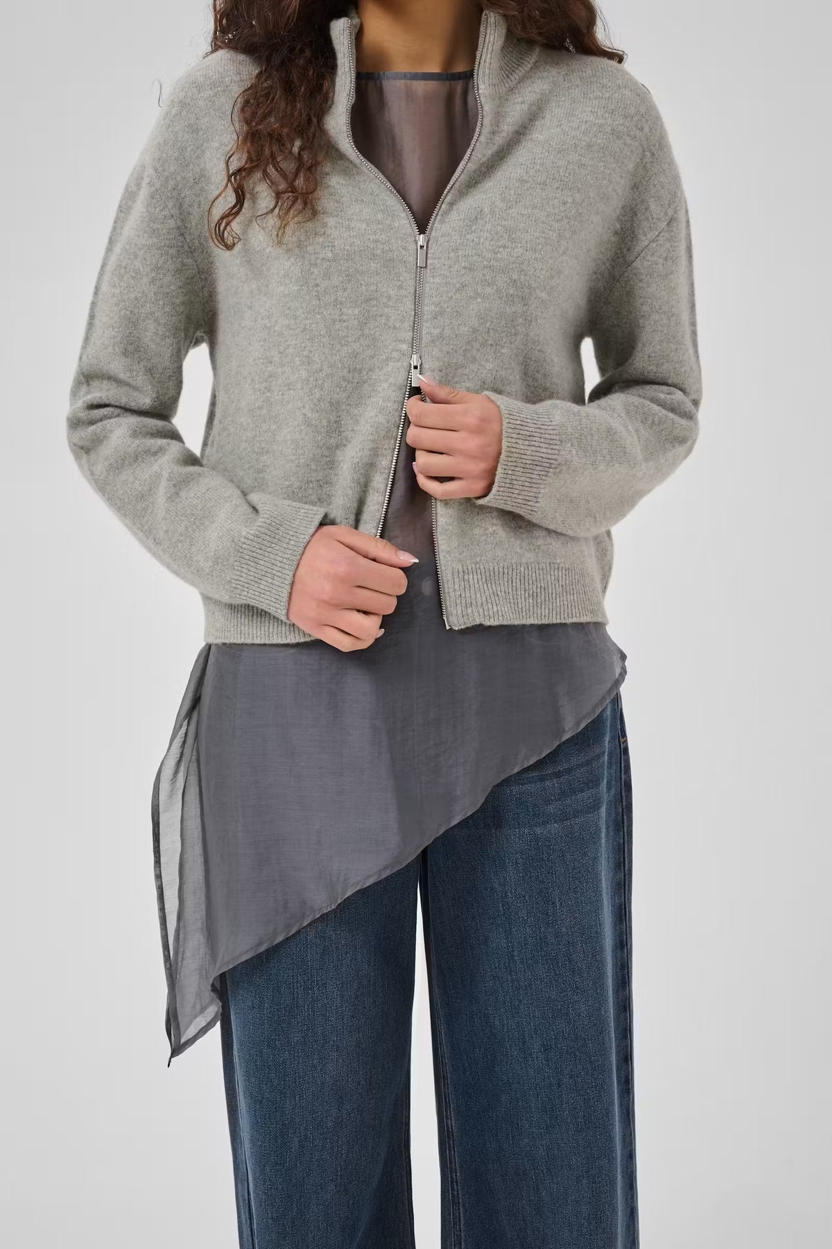Cardigan Tracy | Lichtgrijs