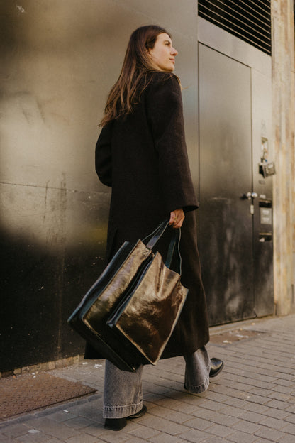 Double Shopper | Donkergroen