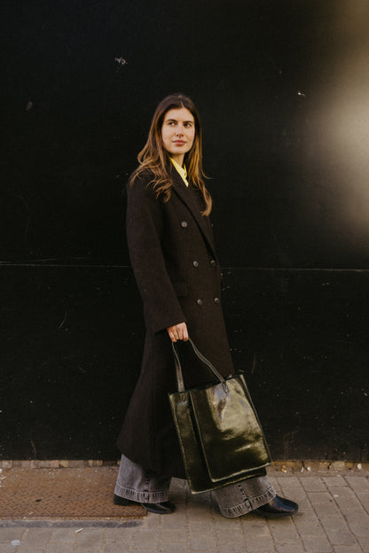 Double Shopper | Donkergroen