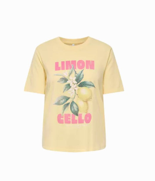 T-shirt Jossi | San Fransisco Lichtgeel