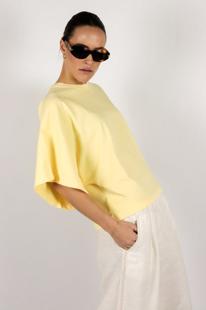 T-shirt Coco | Geel