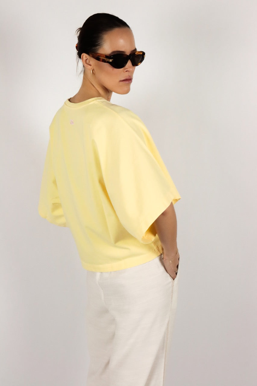T-shirt Coco | Geel