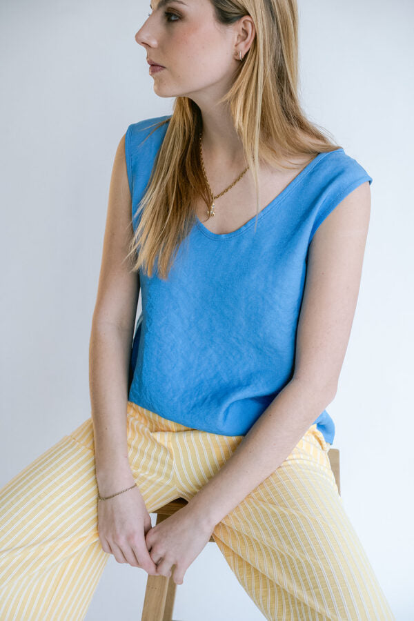 Top Marcel | Blauw
