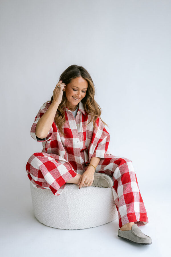 Shacket Mon | Rood geruit