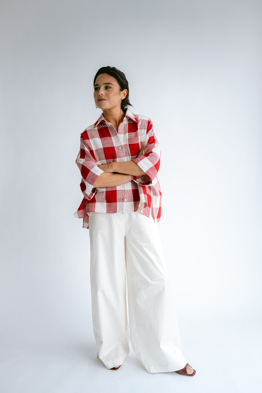 Shacket Mon | Rood geruit