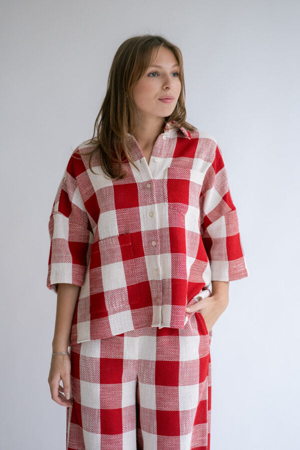 Shacket Mon | Rood geruit