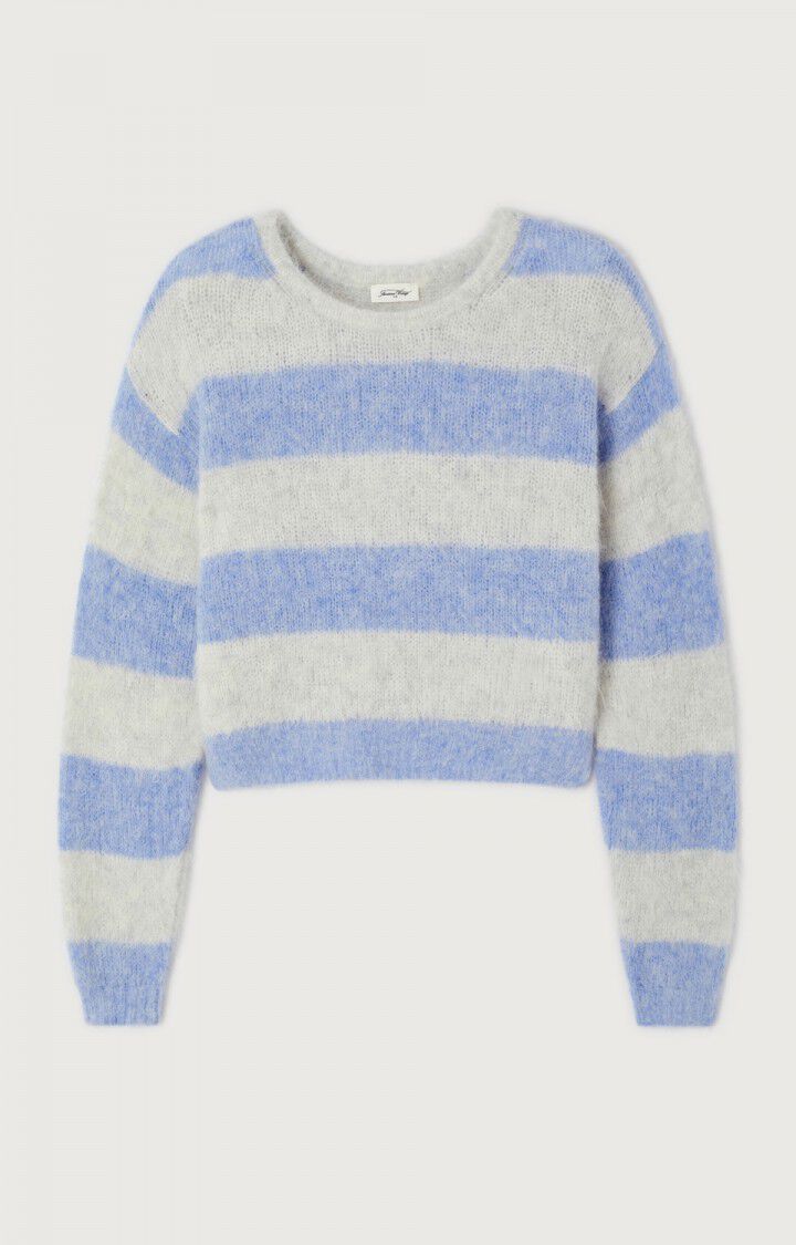 Pullover Niby | Lichtblauw gestreept