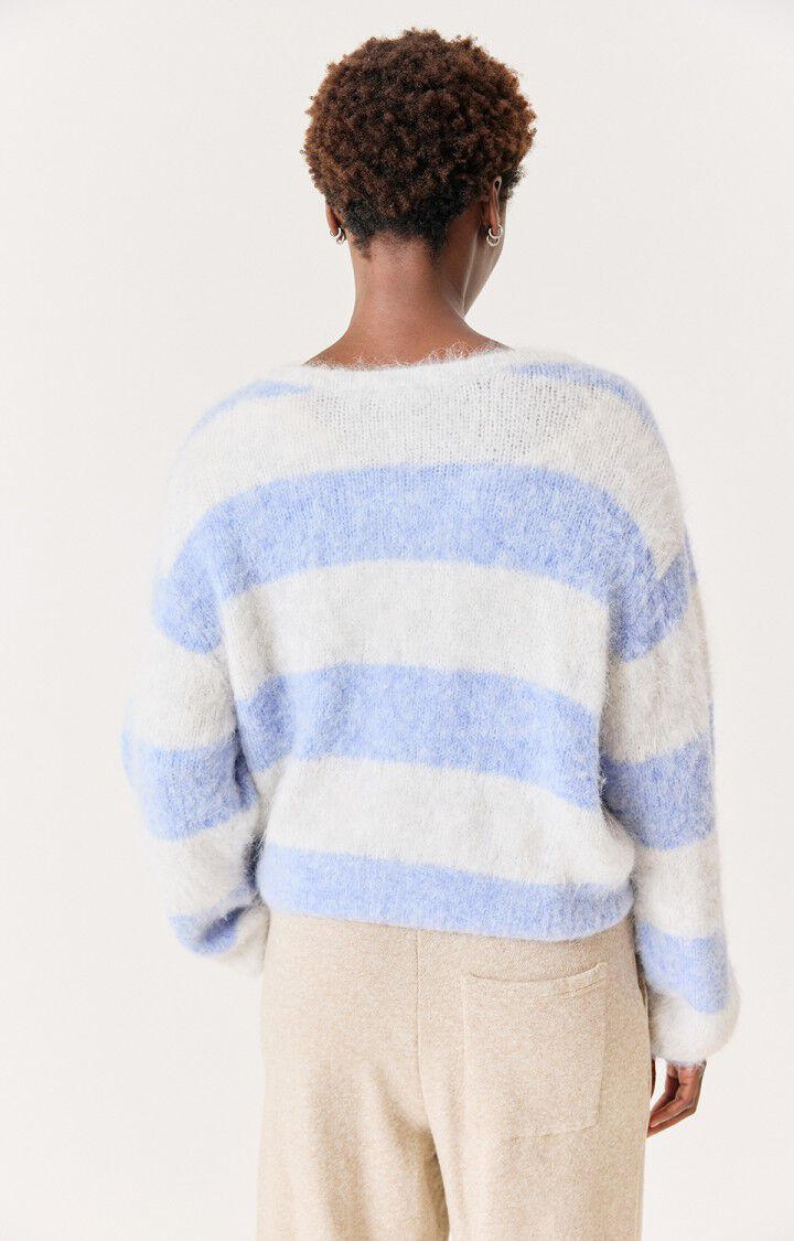 Pullover Niby | Lichtblauw gestreept
