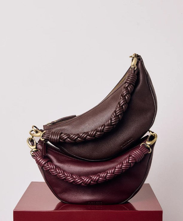 Leo Handtas Twisted | Donkerbruin