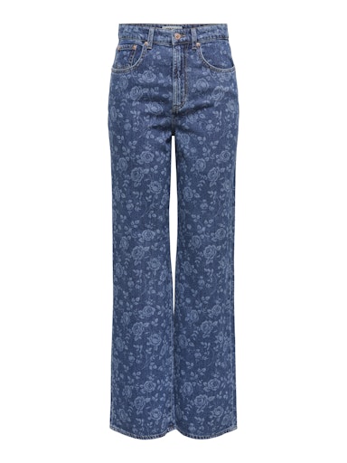 Jeans Hope | Blauwe bloemen