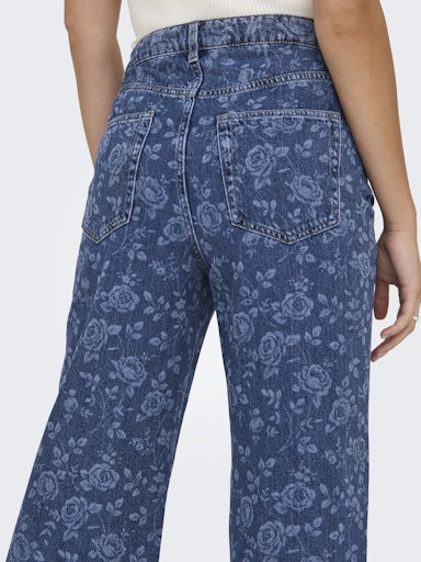 Jeans Hope | Blauwe bloemen