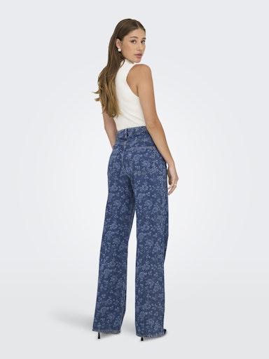 Jeans Hope | Blauwe bloemen