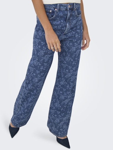 Jeans Hope | Blauwe bloemen