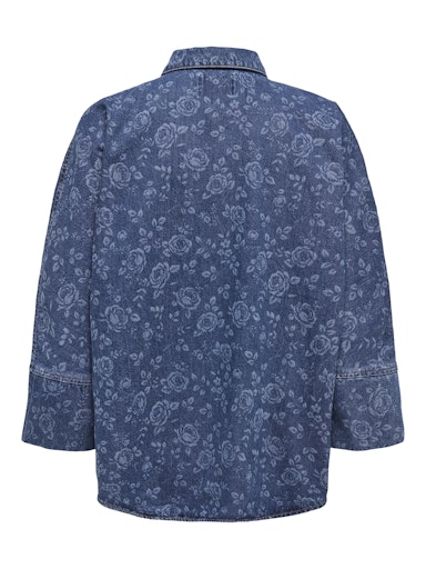 Hemd Grace | Blauwe bloemen