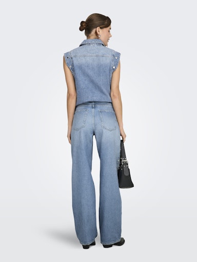 Jeans Gianna | Blauw met studs