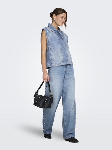 Jeans Gianna | Blauw met studs