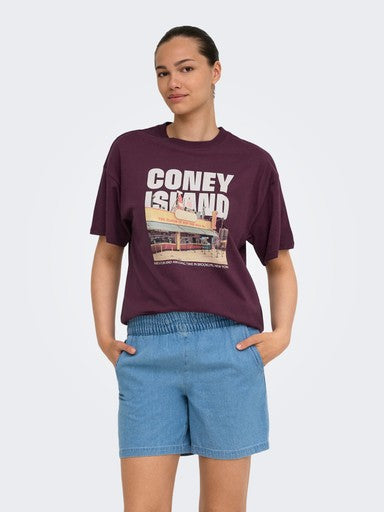 T-shirt Mila | Bordeaux