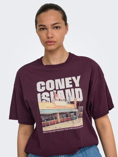T-shirt Mila | Bordeaux