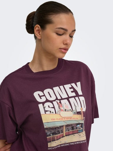 T-shirt Mila | Bordeaux
