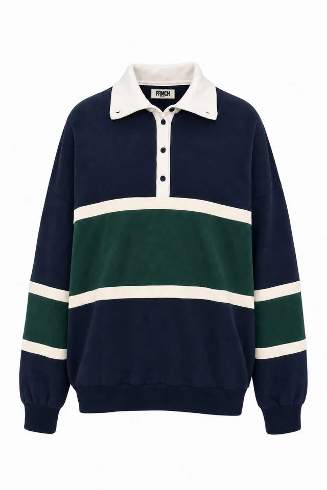 Sweater Exmoor | Groen - Navy