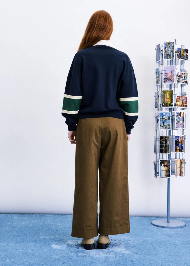Sweater Exmoor | Groen - Navy