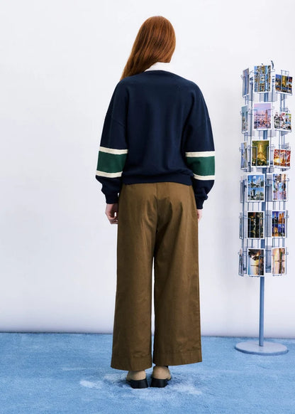 Sweater Exmoor | Groen - Navy