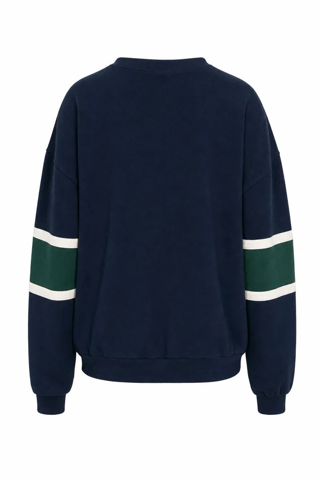 Sweater Exmoor | Groen - Navy