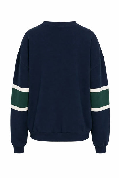 Sweater Exmoor | Groen - Navy