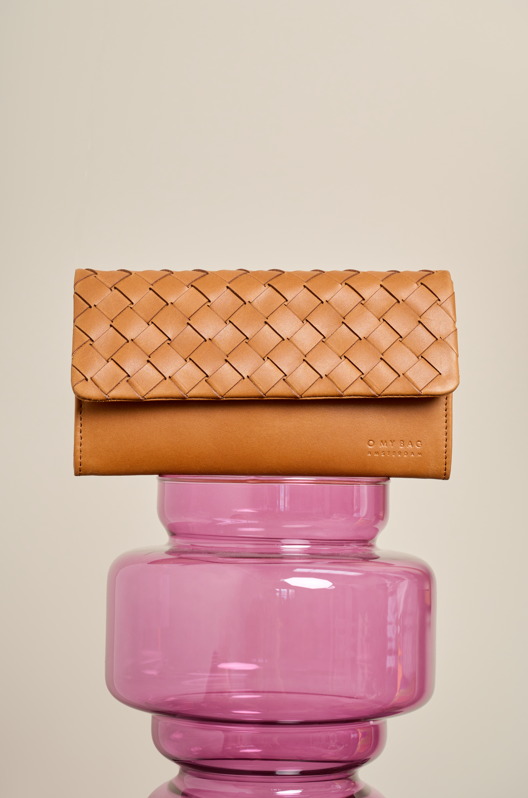 Pau's portefeuille | Geweven cognac