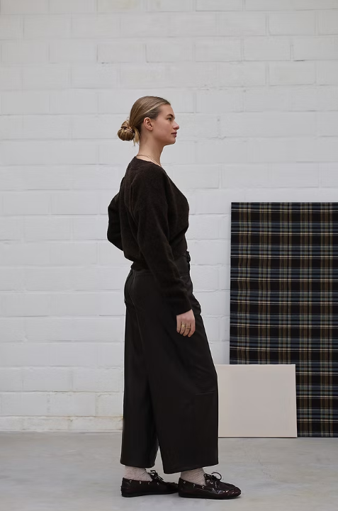 Broek Penny | Vegan leather Bruin