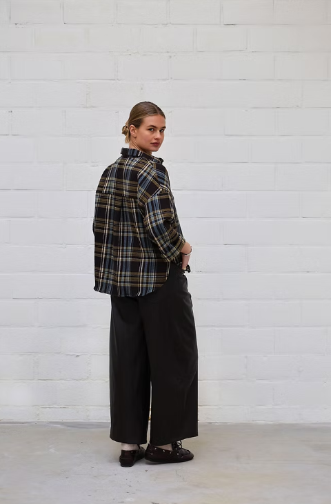 Broek Penny | Vegan leather Bruin