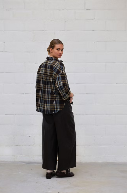 Broek Penny | Vegan leather Bruin