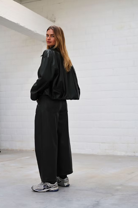 Broek Penny | Vegan leather Groen