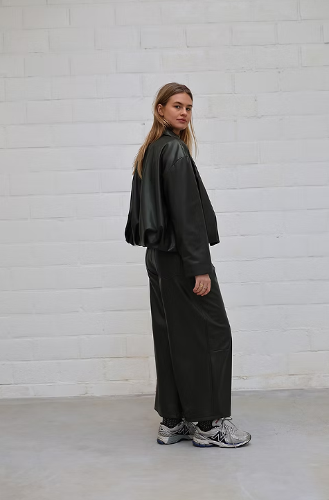 Broek Penny | Vegan leather Groen
