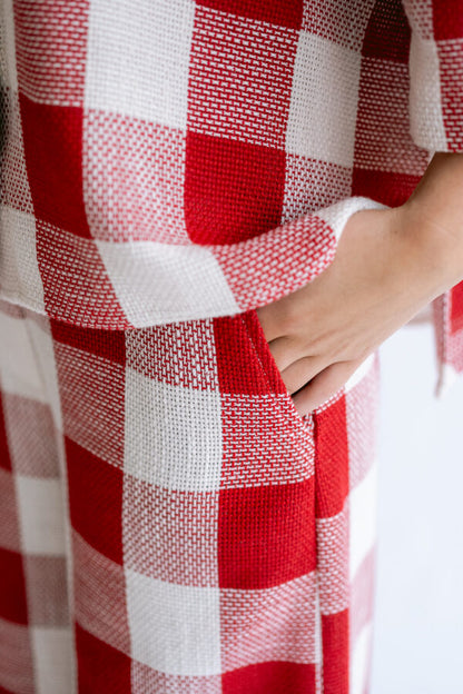 Broek Sam | Rood geruit