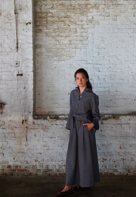 Rok Sari | Carreaux Ecru