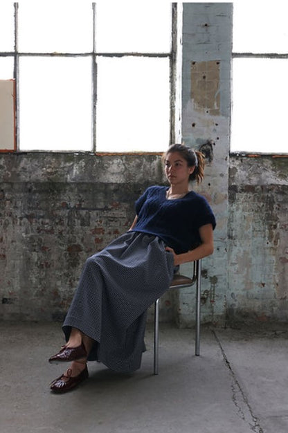 Rok Sari | Carreaux Ecru