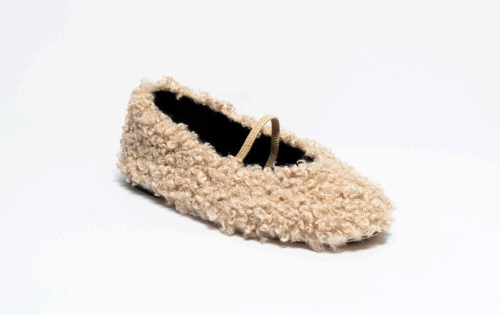 Ballerina Lana | Beige teddy