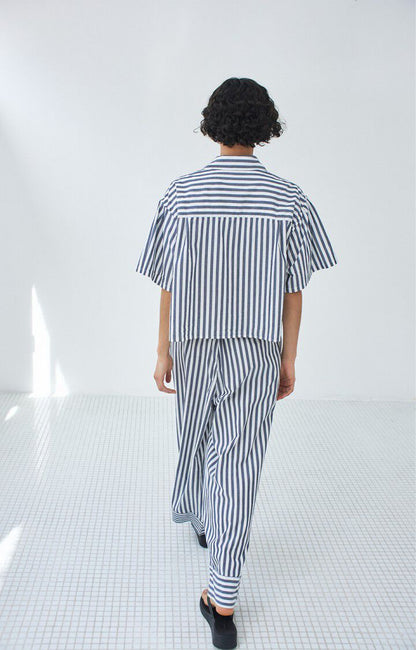 Hemd Vextown | Blauw - Wit