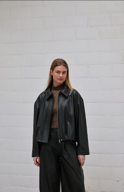 Bomber Vika | Vegan Leather Green