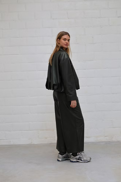 Bomber Vika | Vegan Leather Green