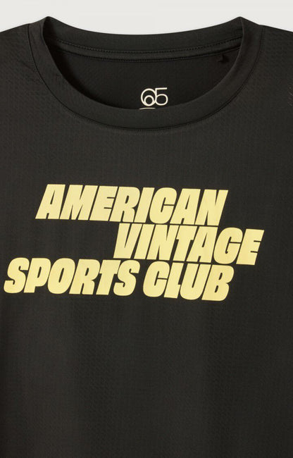 AMV SPORTS CLUB - T-shirt Wozza | Zwart