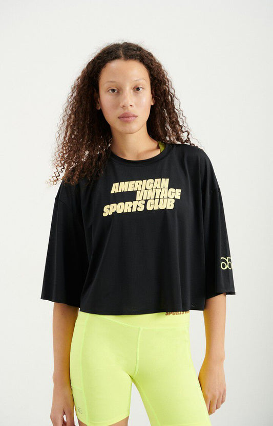 AMV SPORTS CLUB - T-shirt Wozza | Zwart