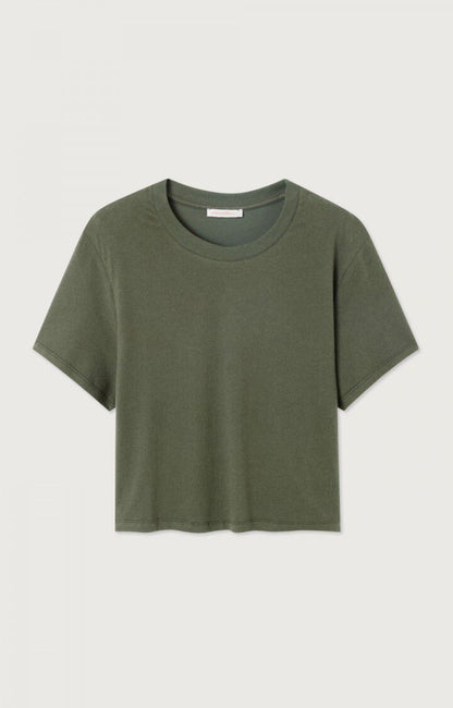 T-shirt Ypawood | Donkergroen