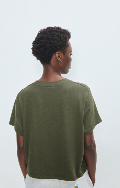T-shirt Ypawood | Donkergroen