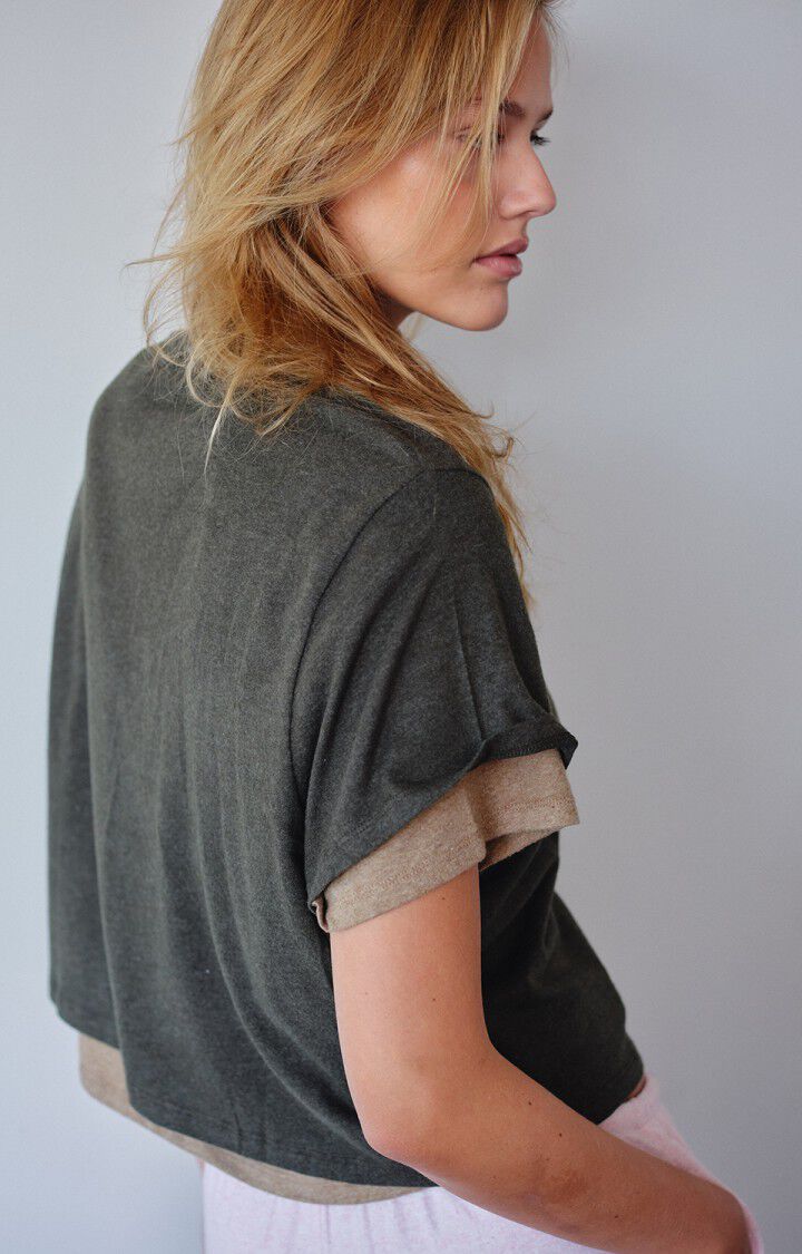 T-shirt Ypawood | Donkergroen
